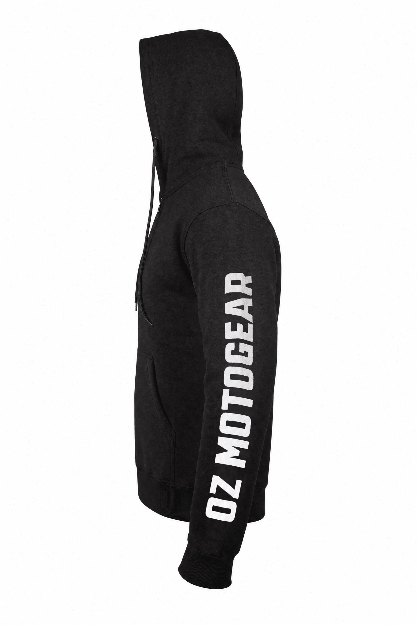 Men's Armored Motorcycle Hoodie - CE AAA Certified Black - OZ MOTOGEAR - Oz Motogear