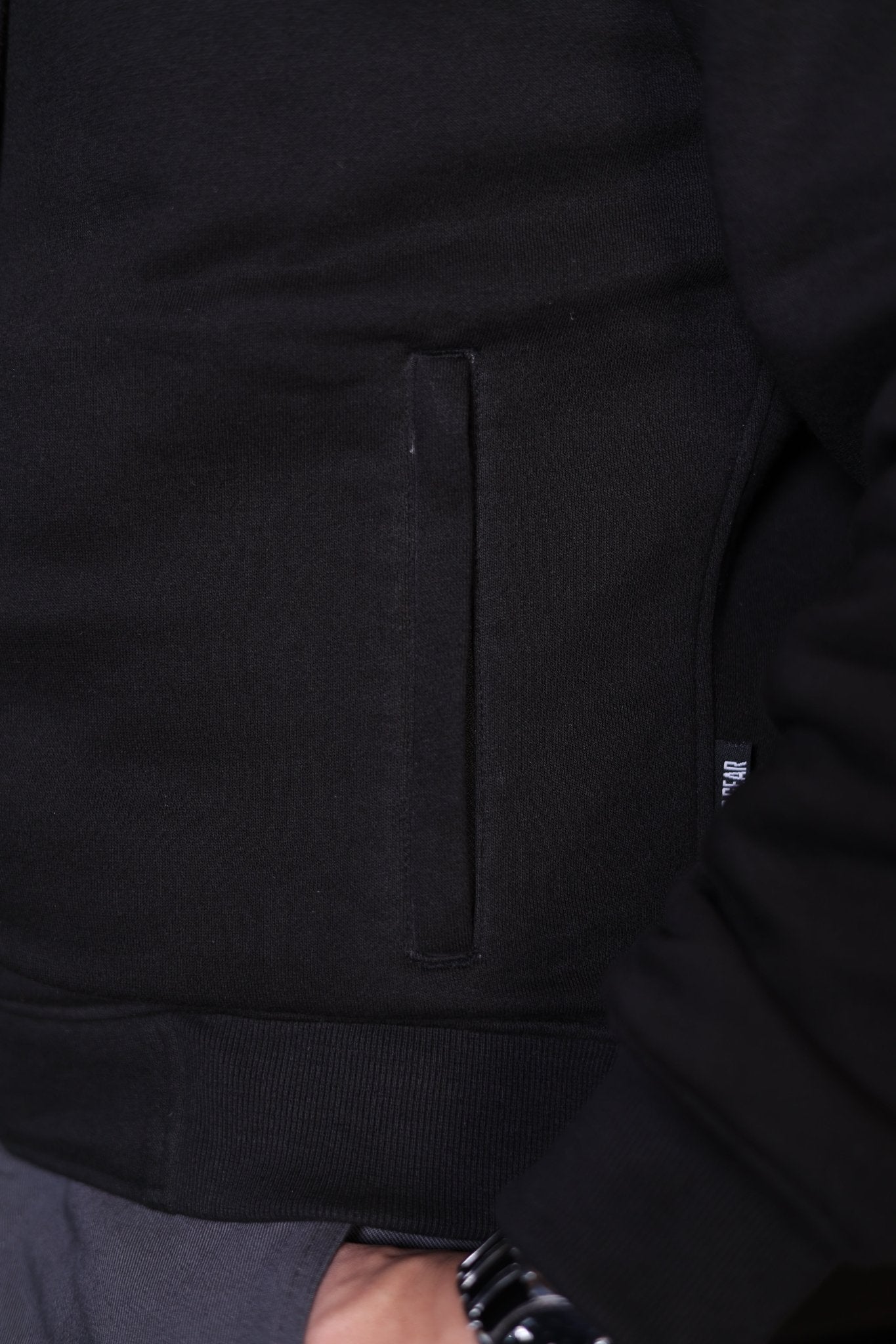 Men's Armored Motorcycle Hoodie - CE AAA Certified Black - OZ MOTOGEAR - Oz Motogear