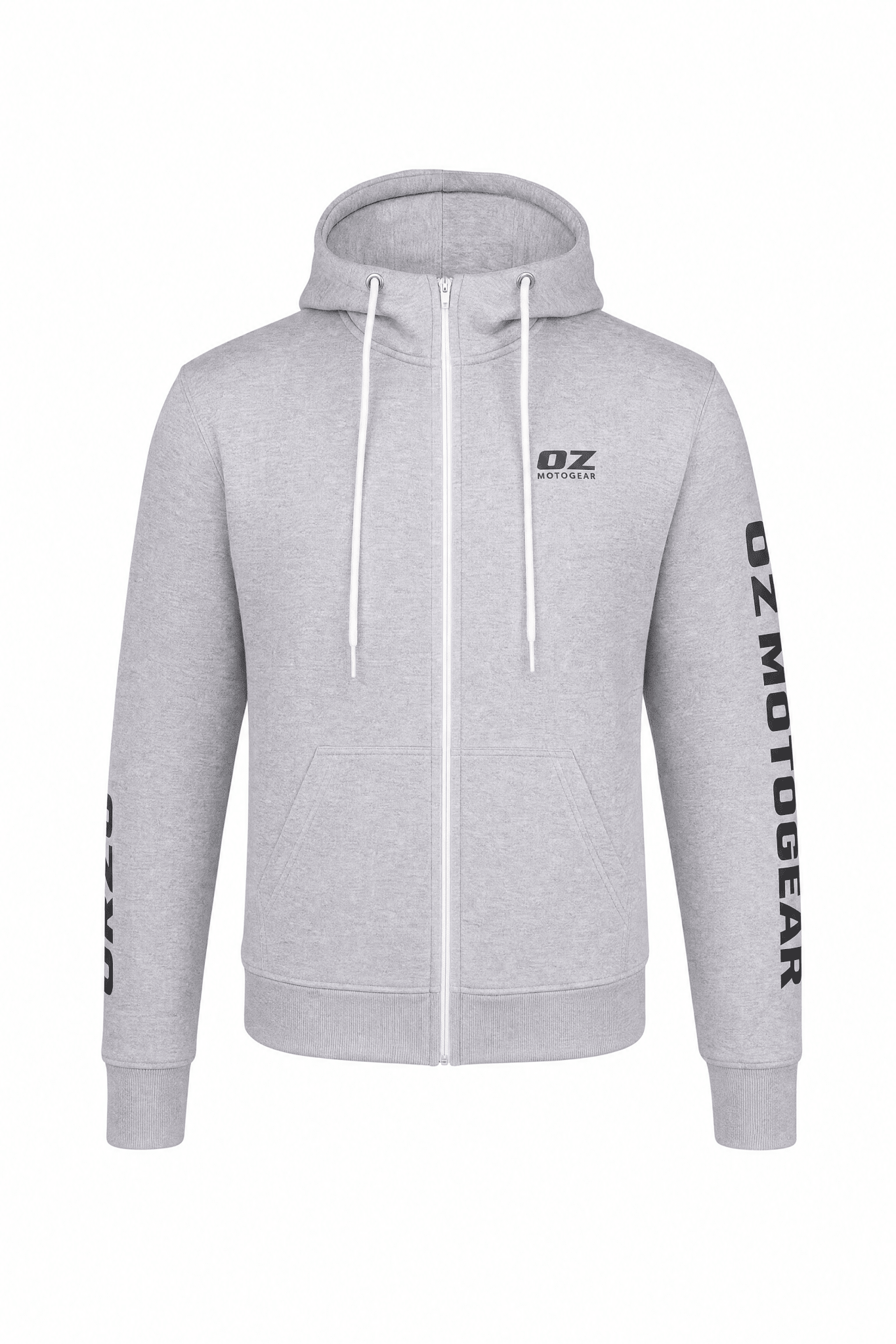 Men's Armored Motorcycle Hoodie - CE AAA Certified Light Grey