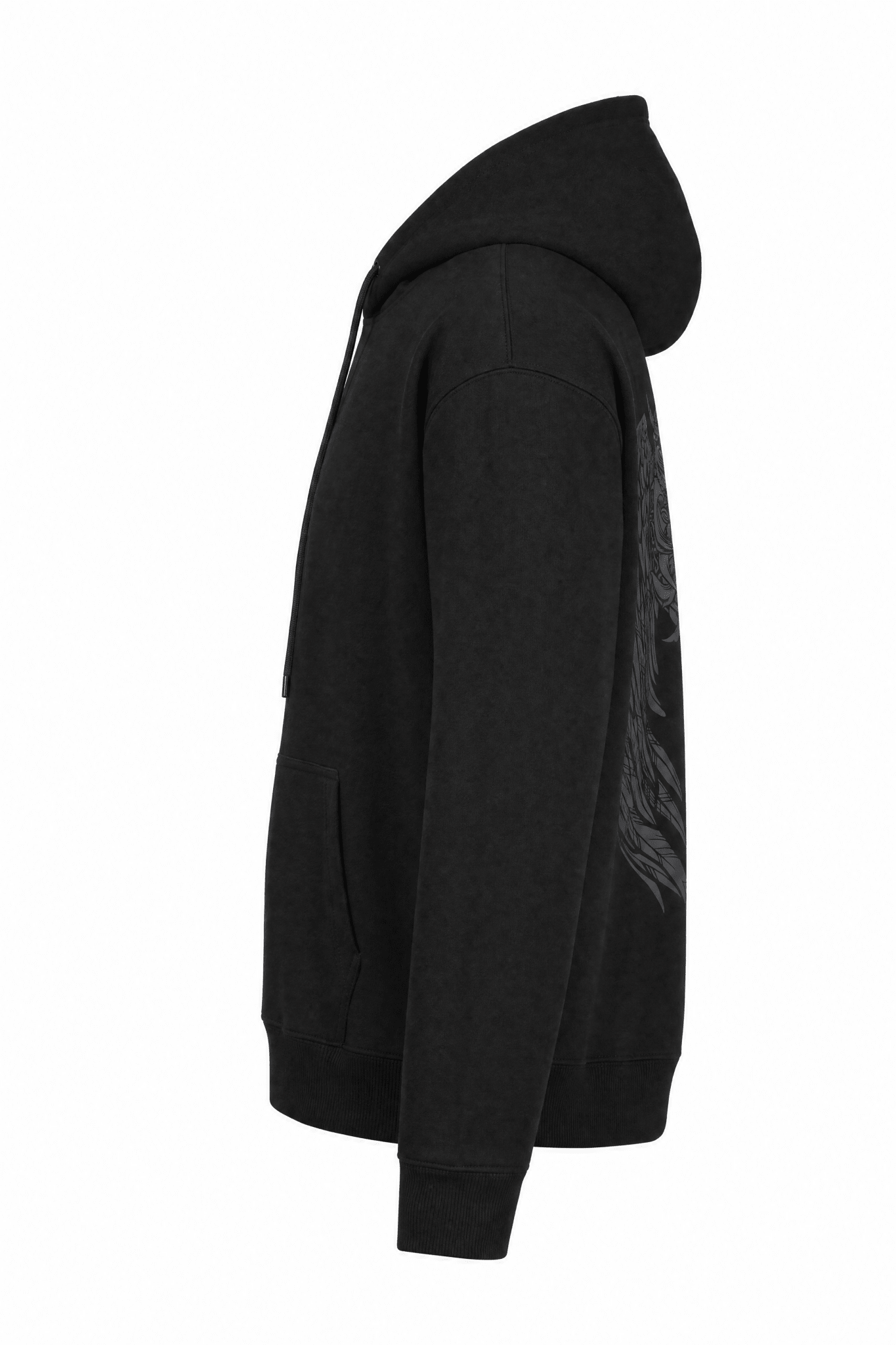 Men's Armored Motorcycle Reflective Hoodie - CE AAA Certified Jet Black - OZ MOTOGEAR - Oz Motogear