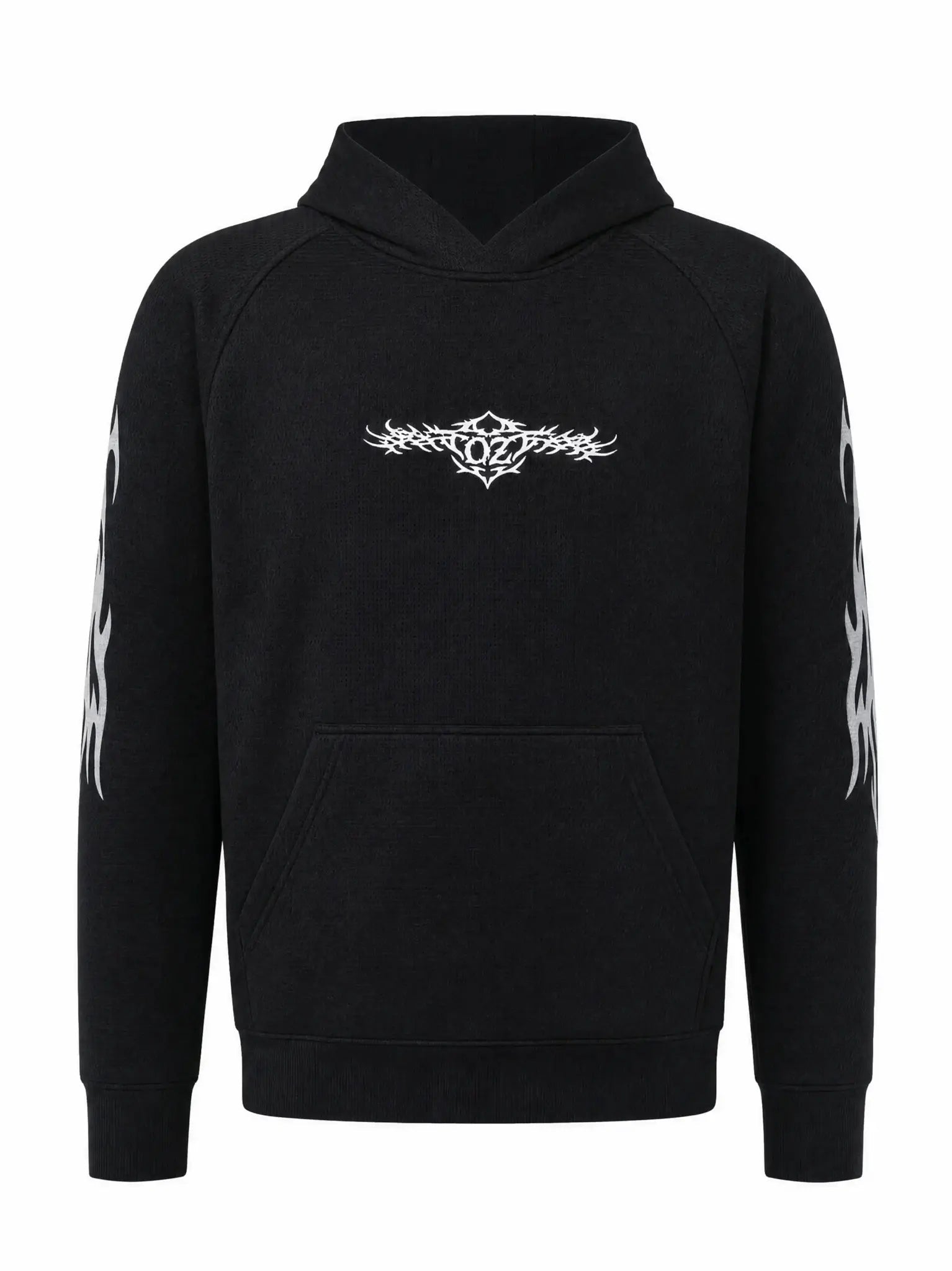 Men's Ashborne Motorcycle Reflective Pullover Hoodie - CE AA Certified Black - OZ MOTOGEAR - OZ MOTOGEAR
