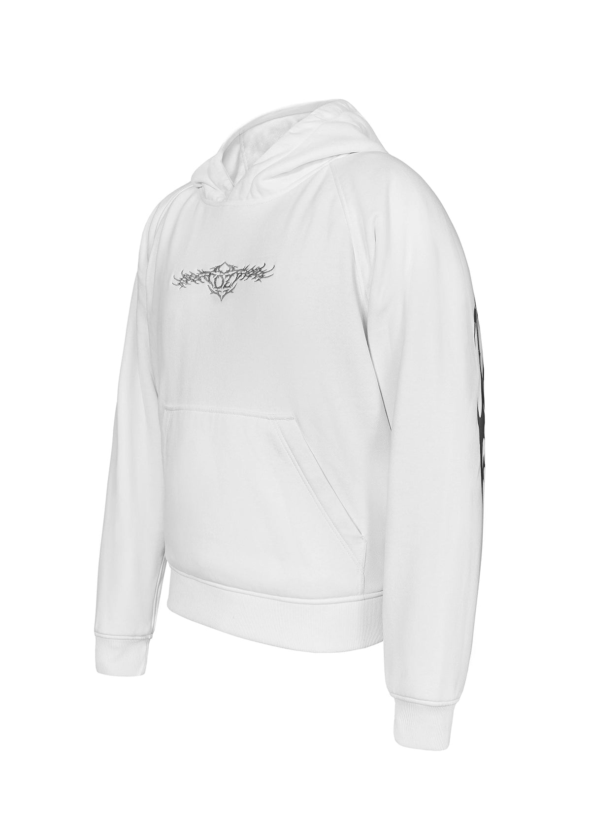 Men's Ashborne Motorcycle Reflective Pullover Hoodie - CE AA Certified White - OZ MOTOGEAR - OZ MOTOGEAR
