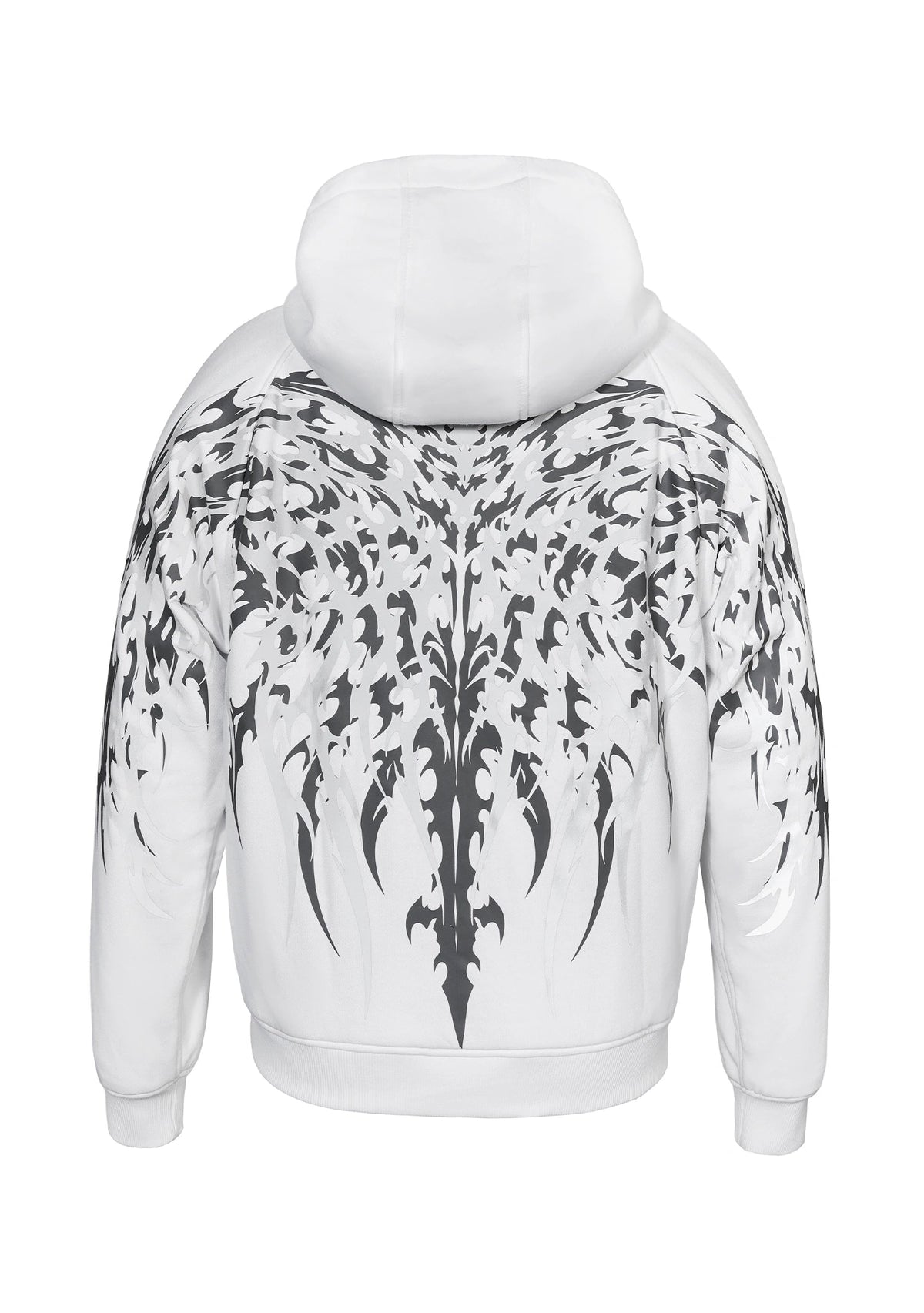 Men's Ashborne Motorcycle Reflective Pullover Hoodie - CE AA Certified White - OZ MOTOGEAR - OZ MOTOGEAR