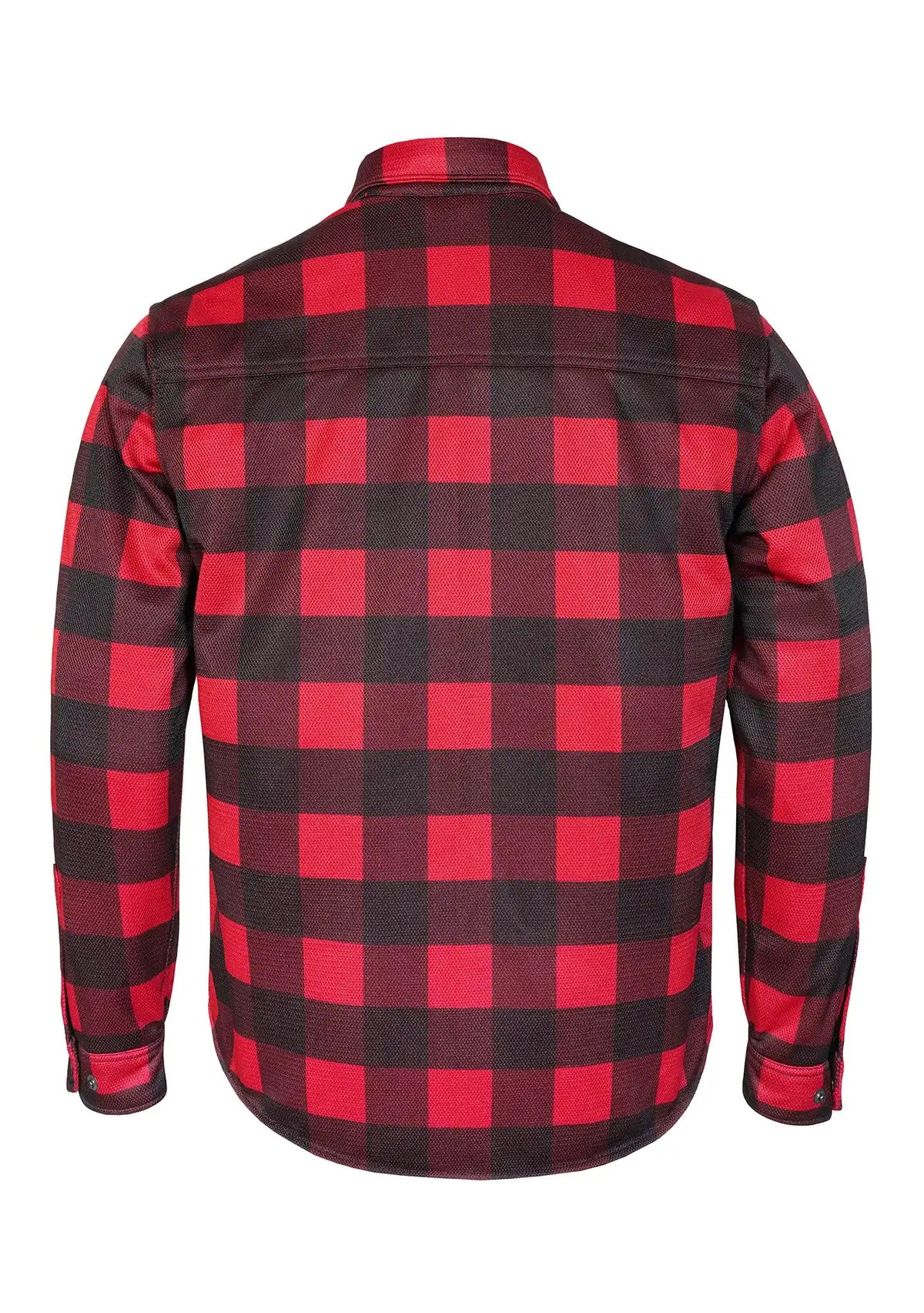 Men's Drifter Mesh Shirt Red Check - Level 2 Protected - OZ MOTOGEAR - OZ MOTOGEAR