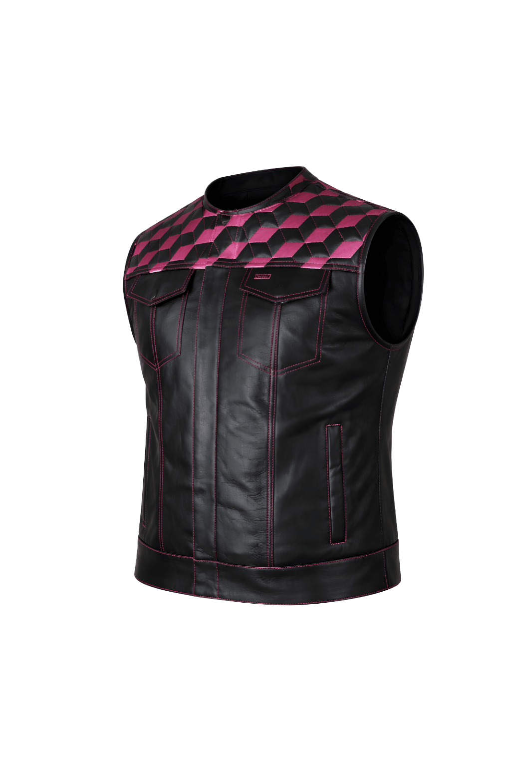 Men's Leather Motorcycle Vest