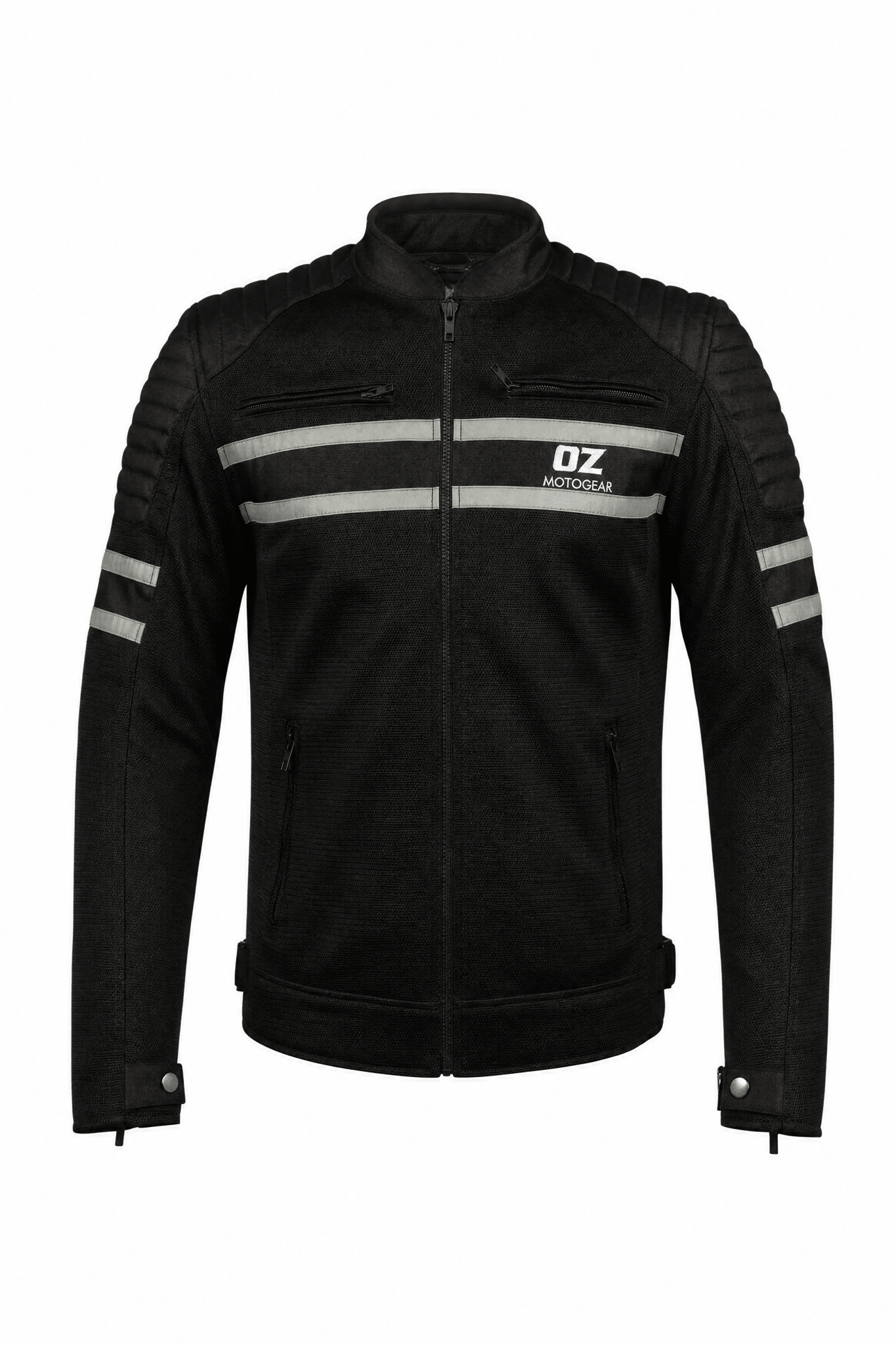 Men's Mesh Jacket CE AA Streetwear Black - OZ MOTOGEAR - Oz Motogear