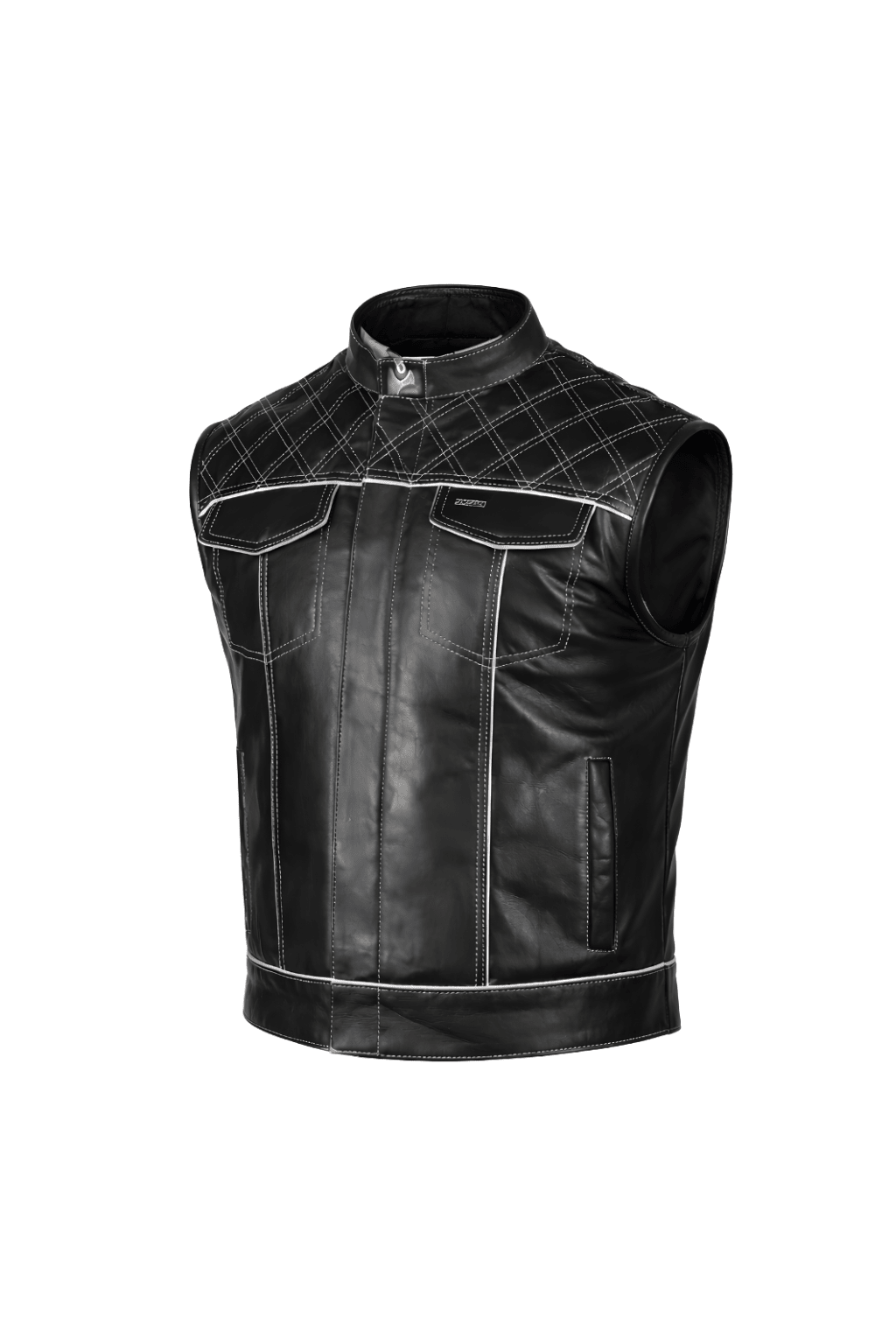 Men's Leather Motorcycle Vest