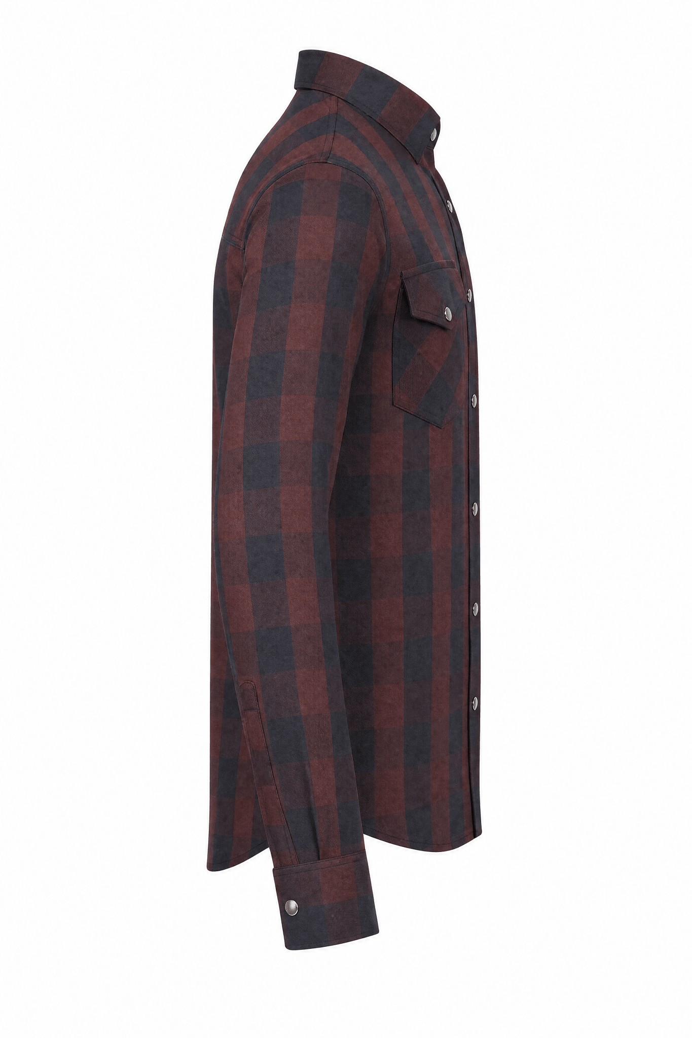 Men's Motorcycle Flannel Shirt CE AAA Certified Dark Brown - OZ MOTOGEAR - Oz Motogear
