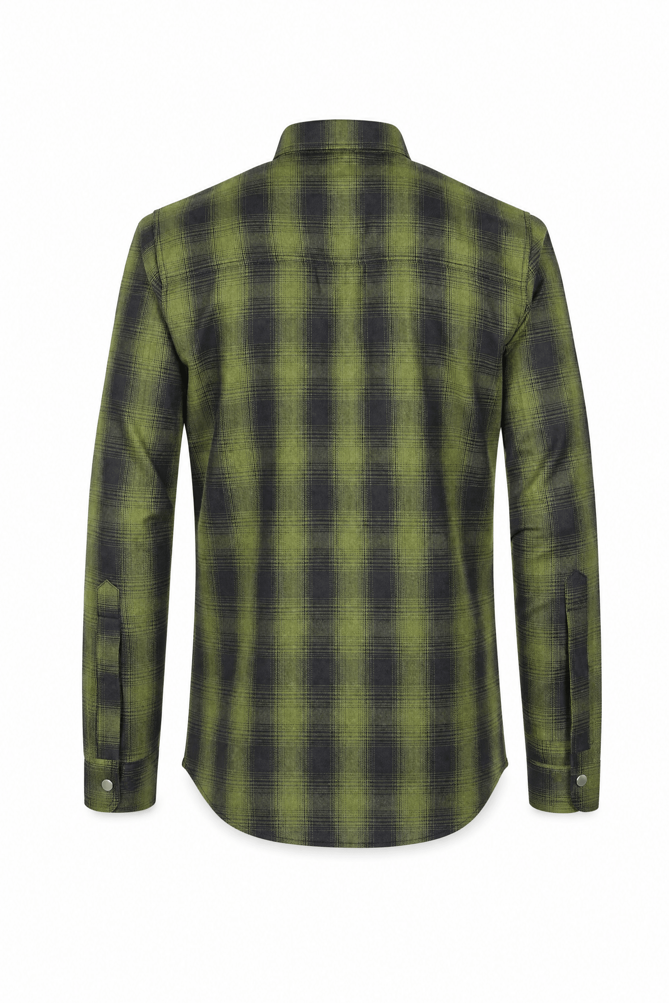 Men's Motorcycle Flannel Shirt CE AAA Certified Muted Green - OZ MOTOGEAR - Oz Motogear