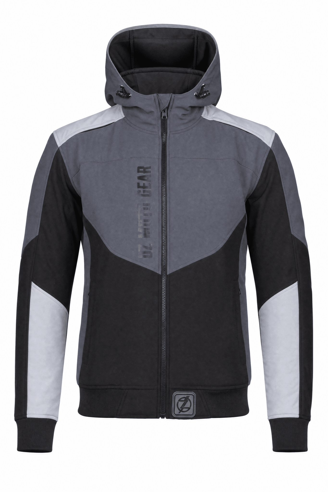 Men's Reflective Softshell Kevlar Armored Motorcycle Hoodie - Level 2 Protected