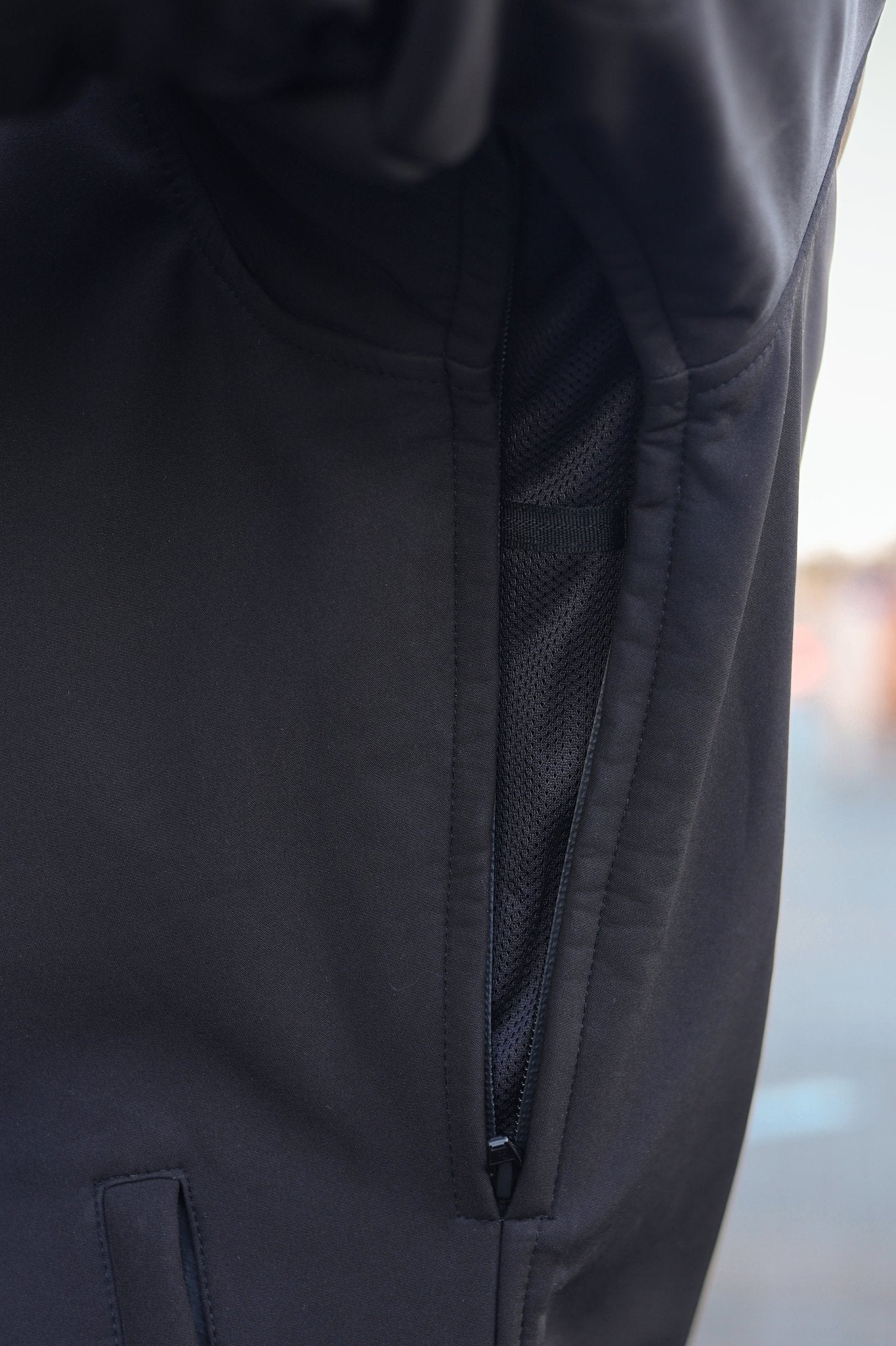 Men's Softshell Kevlar Armored Motorcycle Hoodie - CE AAA Certified Black - OZ MOTOGEAR - Oz Motogear