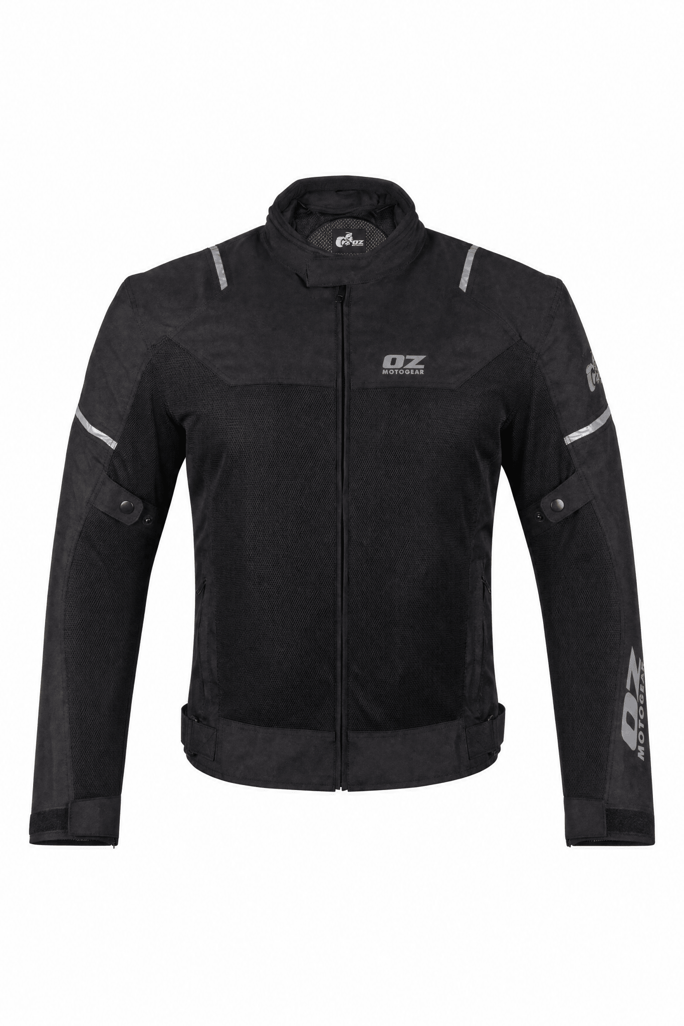 Men's Summer Motorcycle Mesh Jacket CE AA Cordura Black - OZ MOTOGEAR - Oz Motogear