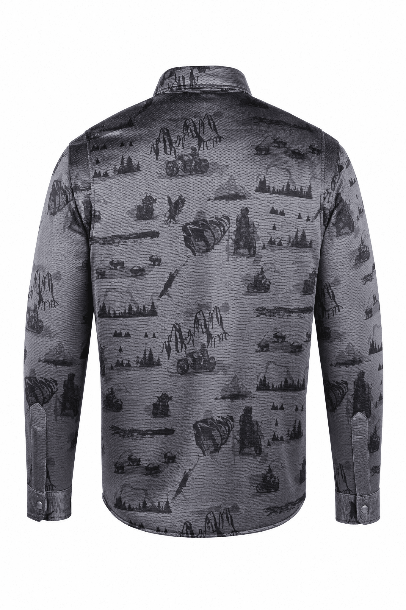 Men`s Summer Motorcycle Mesh Shirt CE AA Motoscape Graphic - OZ MOTOGEAR - Oz Motogear