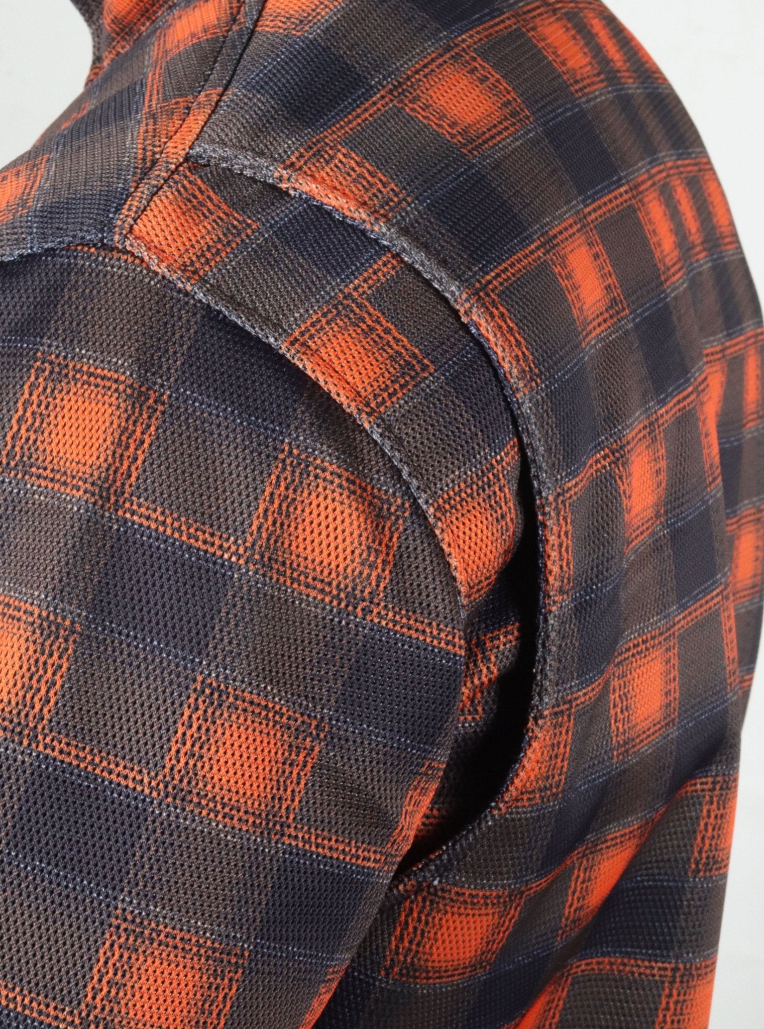 Men`s Summer Motorcycle Mesh Shirt CE AA Orange - OZ MOTOGEAR - Oz Motogear