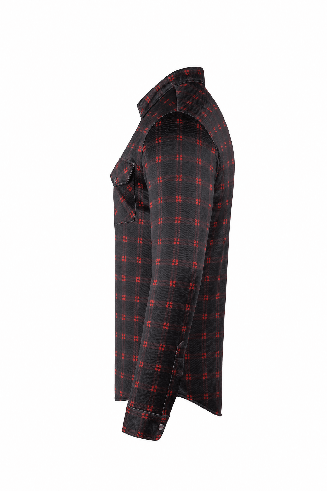 Men`s Summer Motorcycle Mesh Shirt CE AA Red & Black - OZ MOTOGEAR - Oz Motogear