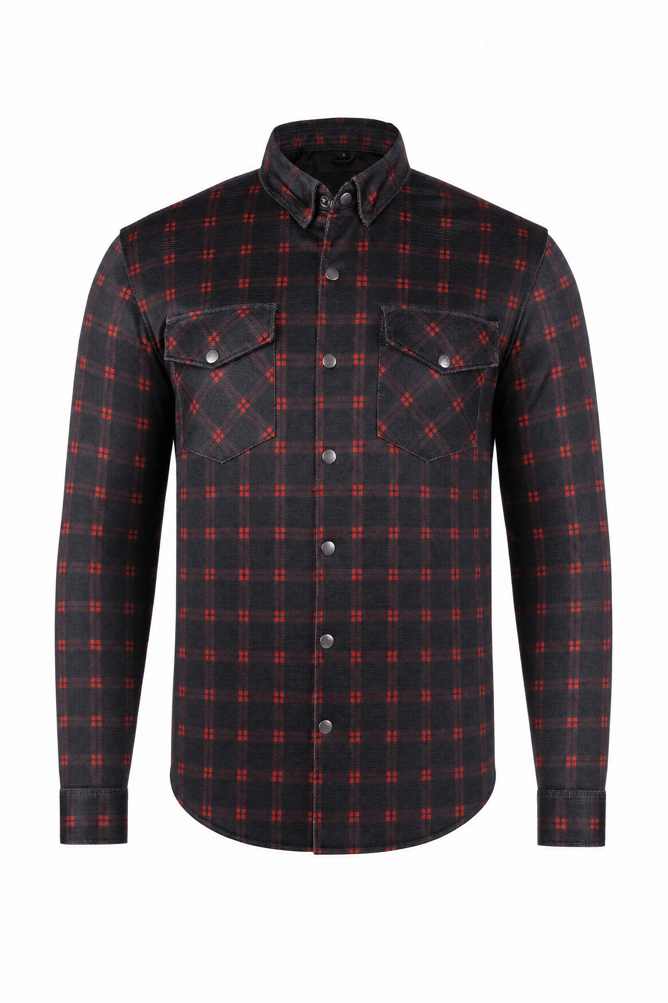 Men`s Summer Motorcycle Mesh Shirt CE AA Red & Black - OZ MOTOGEAR - Oz Motogear