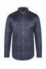 Men's Summer Motorcycle Mesh Shirt Orange Dark Plaid - Level 2 Protected - OZ MOTOGEAR