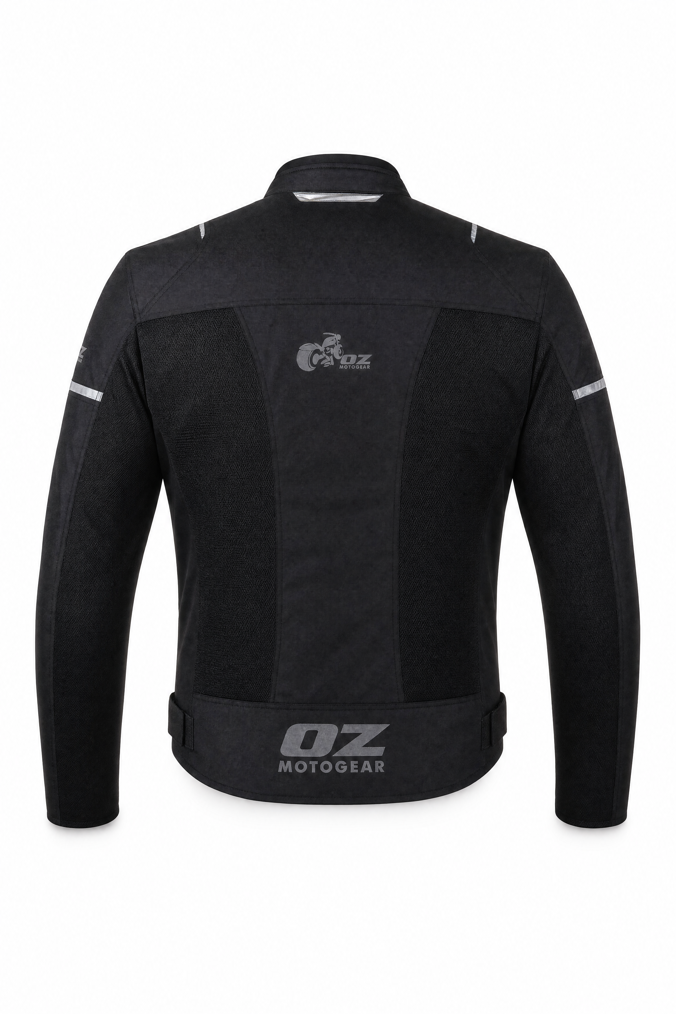 Men's Summer Motorcycle Mesh Jacket CE AA Cordura Black - OZ MOTOGEAR