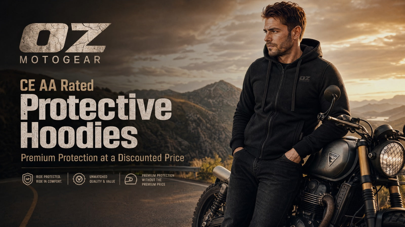 Top & Bottom Bundle-Men's Motorcycle Reflective Hoodie & CargoPant-OZ MOTOGEAR