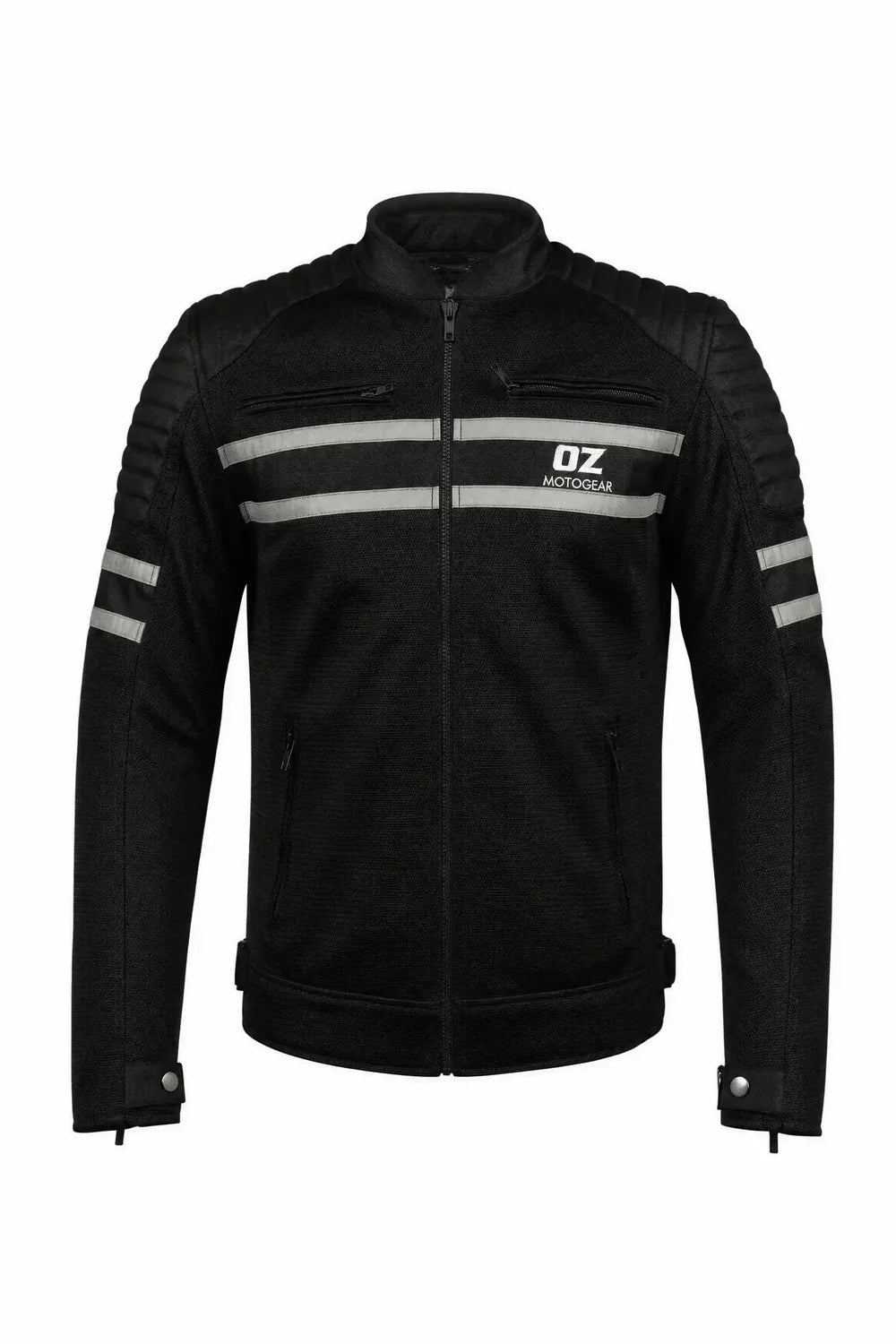 Vanguard Men's Mesh Jacket — Streetwear Black - Level 2 Protected - OZ MOTOGEAR - OZ MOTOGEAR