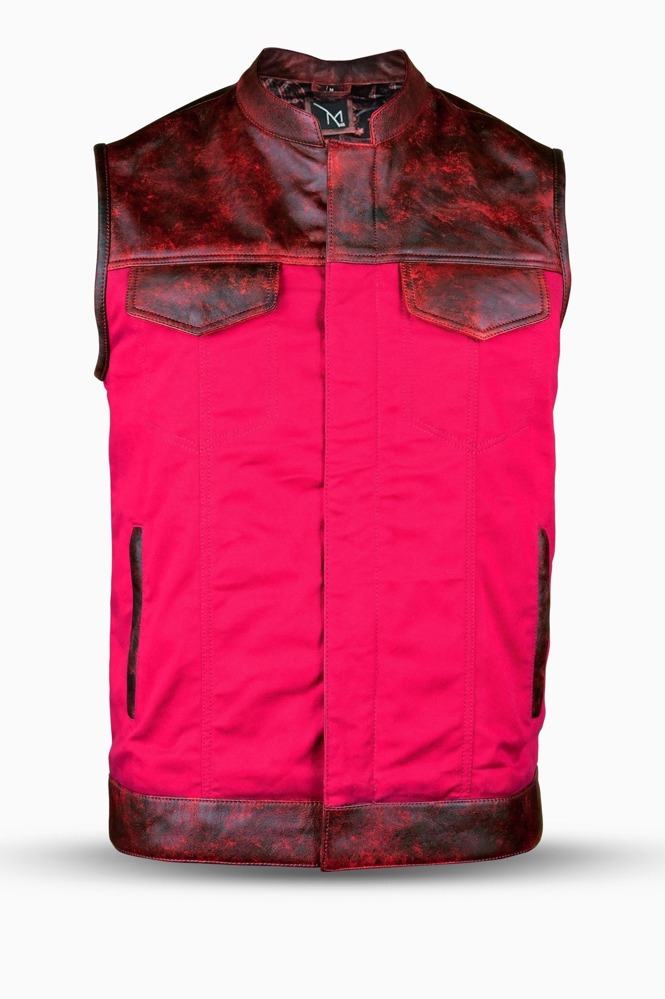 women's Leather Motorcycle Vest